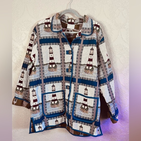 Blair Jackets & Blazers - Lighthouse Patterned Jacket Blair XL tapestry